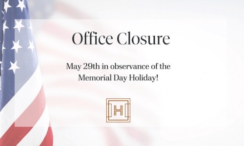 Office Closure - Memorial Day Observance