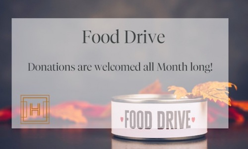 Food Drive – Entire Month of November  Cover Image