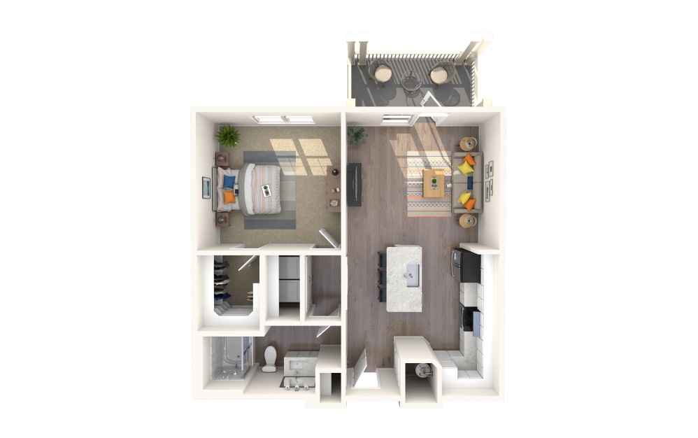 A1-Alt 4 Bed 1 Bath Floorplan A1-Alt 4 Bed 1 Bath Floorplan
