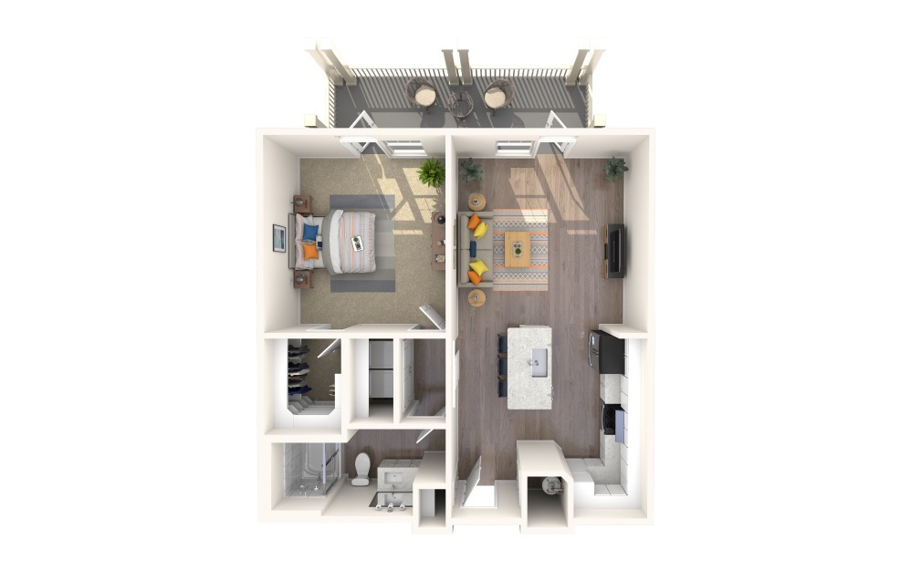 A1 Alt 9 1 Bed 1 Bath Floorplan A1 Alt 9 1 Bed 1 Bath Floorplan