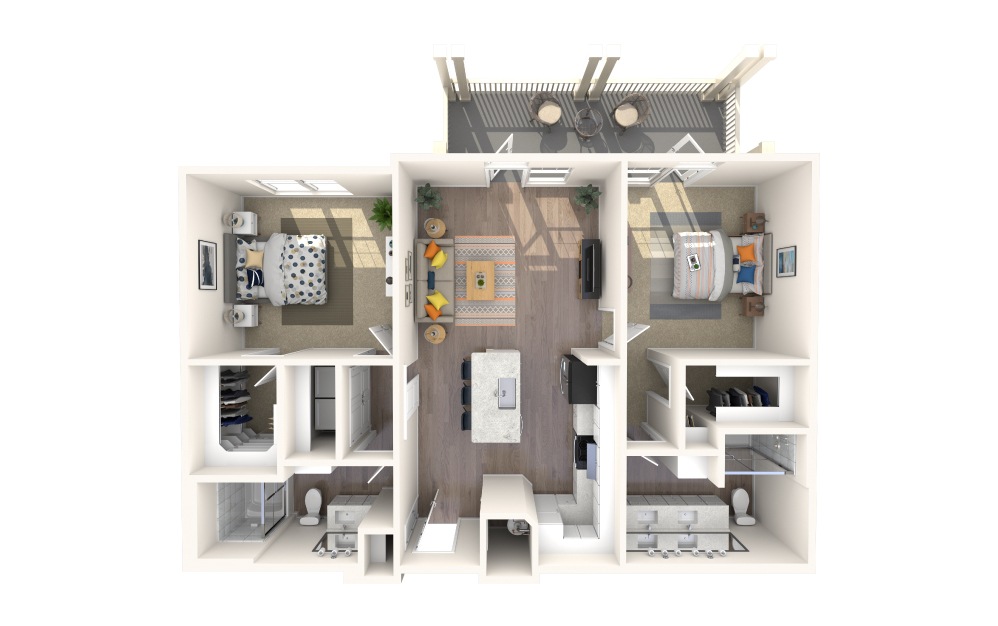 B4 Alt 7 2 Bed 12 Bath Floorplan B4 Alt 7 2 Bed 12 Bath Floorplan