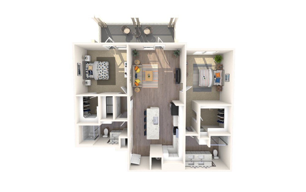 B4 Alt 9 2 Bed 12 Bath Floorplan B4 Alt 9 2 Bed 12 Bath Floorplan