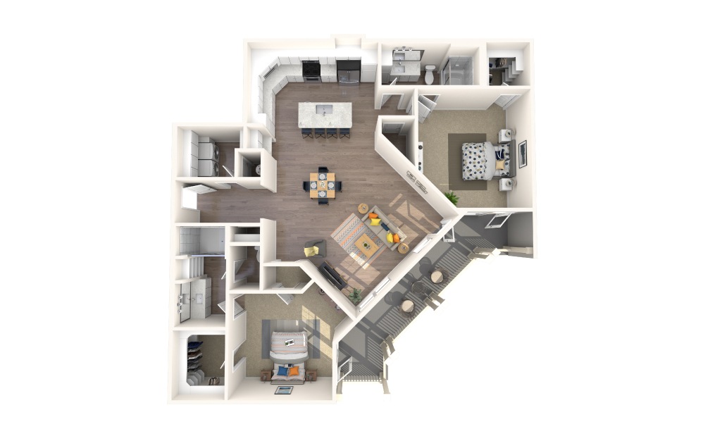 B5 Alt 1 2 Bed 2 Bath Floorplan B5 Alt 1 2 Bed 2 Bath Floorplan