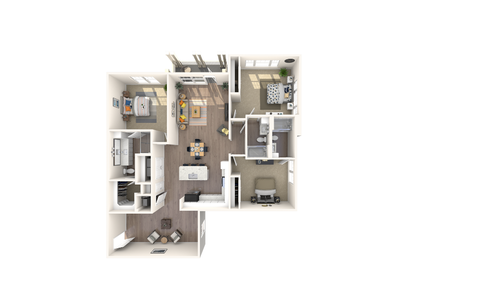 William Bronze - 3 bedroom floorplan layout with 3 baths and 1807 square feet.