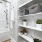 custom shelving in bathroom