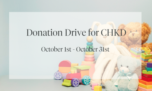 Donation Drive for CHKD 