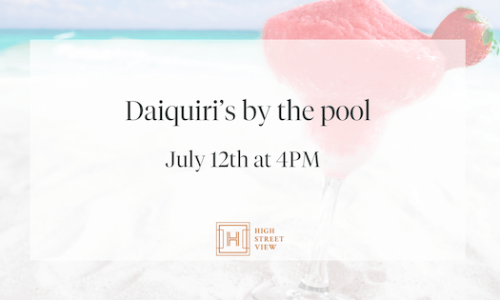 Daiquiris by the pool