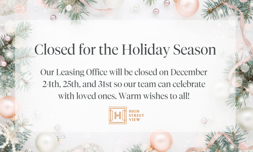 Closed for the Holidays